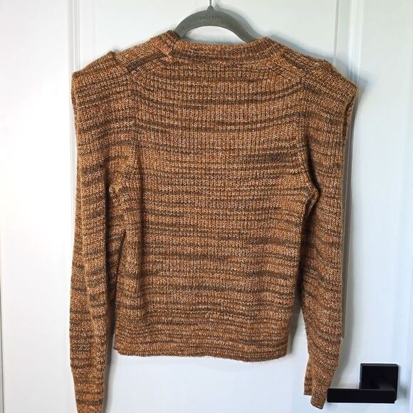 Madewell Brown Space-Dyed Prentess Wool Alpaca Blend Sweater - Size Small - Picture 5 of 14